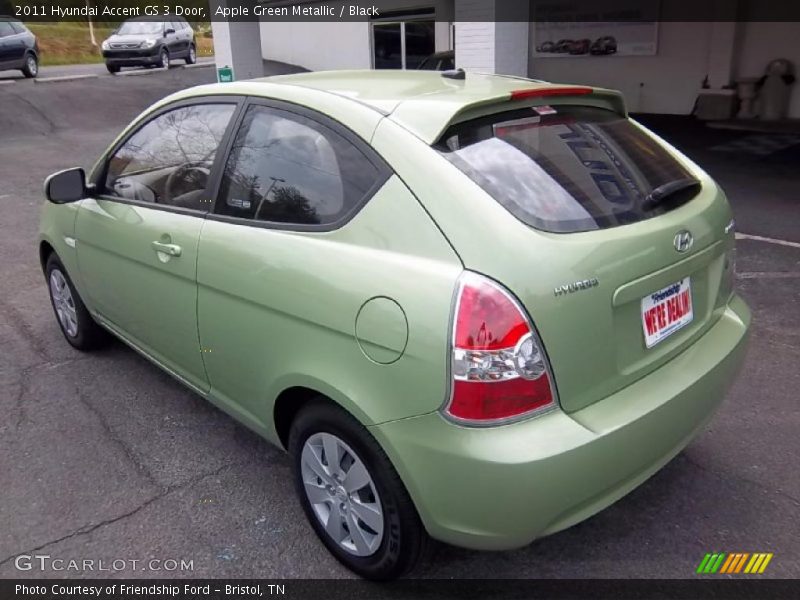 Apple Green Metallic / Black 2011 Hyundai Accent GS 3 Door