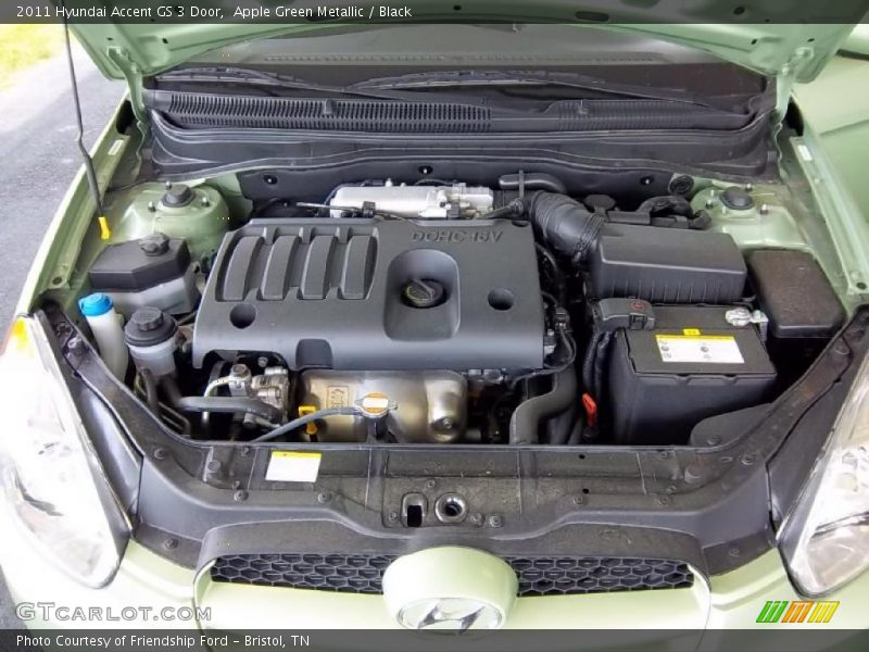  2011 Accent GS 3 Door Engine - 1.6 Liter DOHC 16-Valve VVT 4 Cylinder