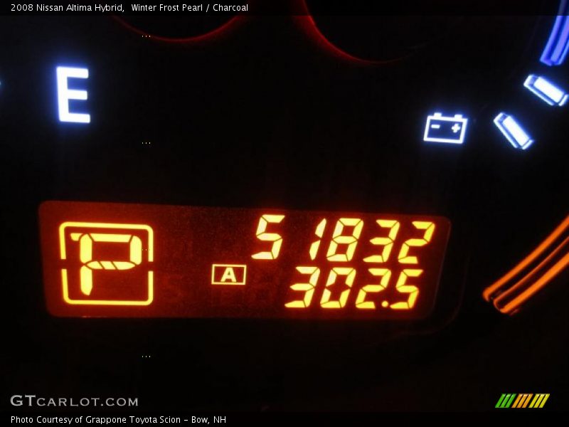 Winter Frost Pearl / Charcoal 2008 Nissan Altima Hybrid