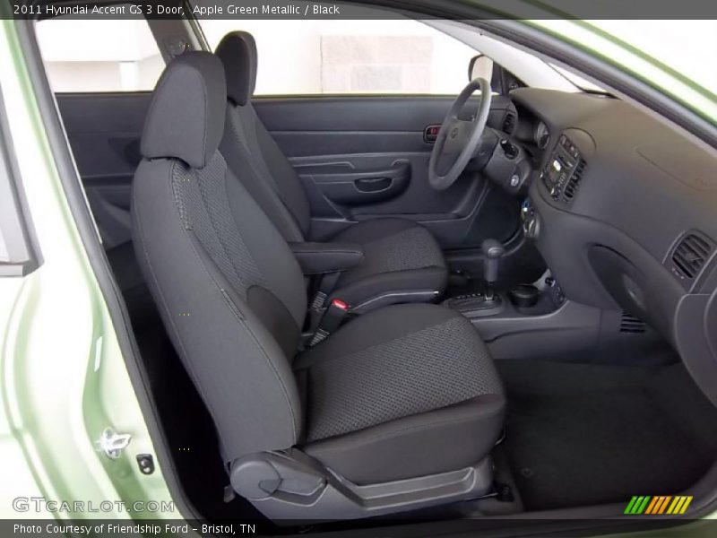  2011 Accent GS 3 Door Black Interior