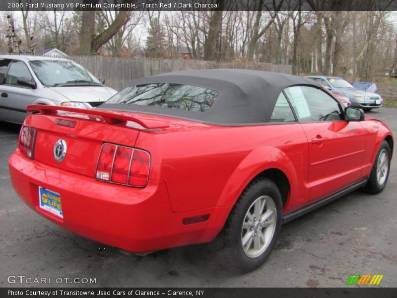 Torch Red / Dark Charcoal 2006 Ford Mustang V6 Premium Convertible