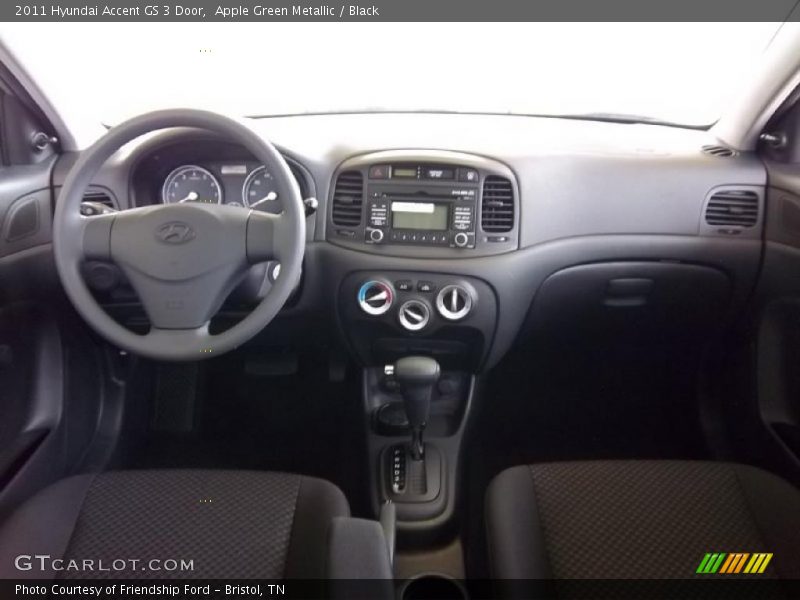 Apple Green Metallic / Black 2011 Hyundai Accent GS 3 Door