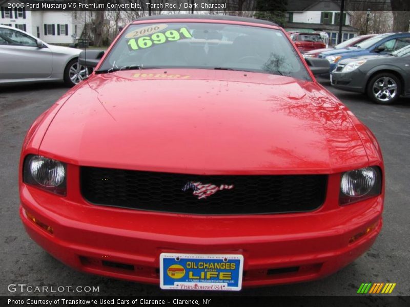 Torch Red / Dark Charcoal 2006 Ford Mustang V6 Premium Convertible