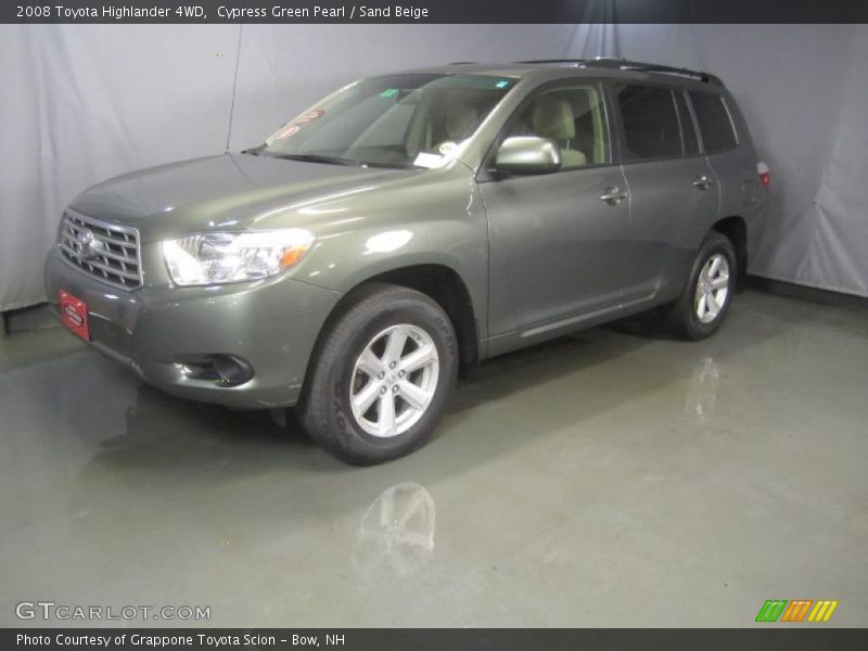 Cypress Green Pearl / Sand Beige 2008 Toyota Highlander 4WD