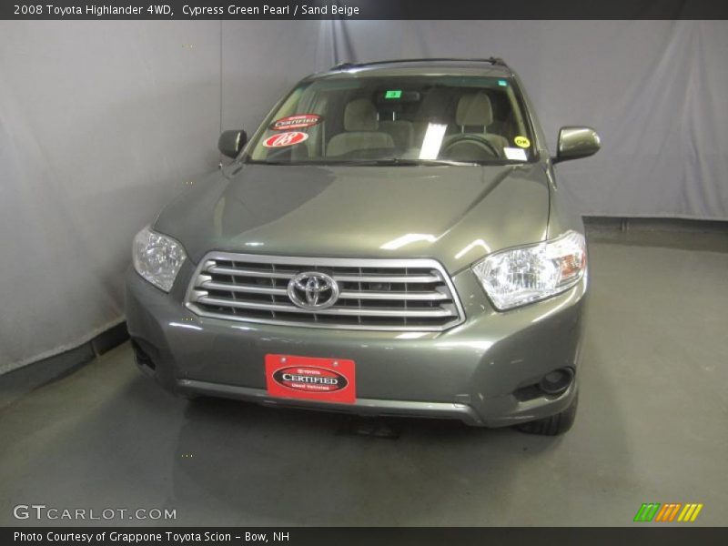 Cypress Green Pearl / Sand Beige 2008 Toyota Highlander 4WD