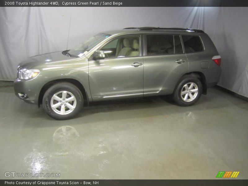 Cypress Green Pearl / Sand Beige 2008 Toyota Highlander 4WD