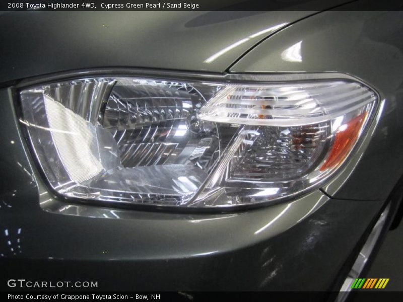 Cypress Green Pearl / Sand Beige 2008 Toyota Highlander 4WD
