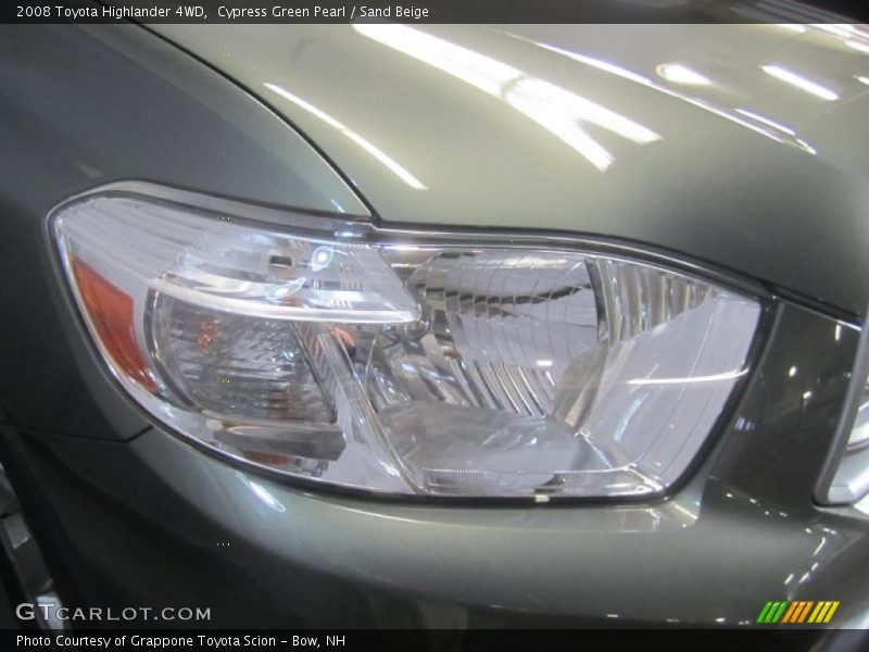 Cypress Green Pearl / Sand Beige 2008 Toyota Highlander 4WD
