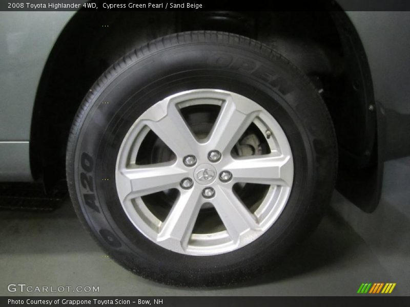Cypress Green Pearl / Sand Beige 2008 Toyota Highlander 4WD