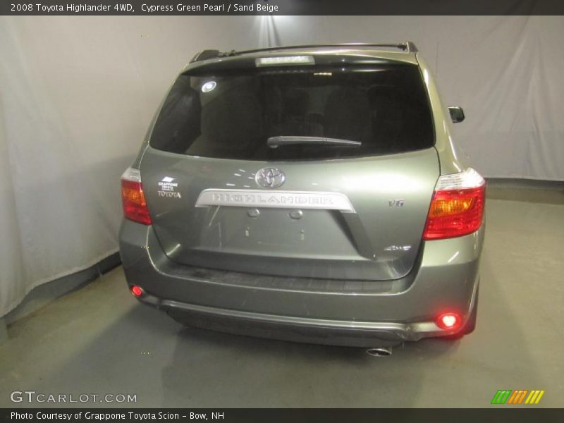 Cypress Green Pearl / Sand Beige 2008 Toyota Highlander 4WD