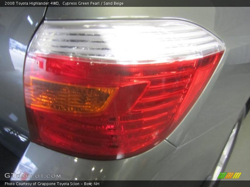 Cypress Green Pearl / Sand Beige 2008 Toyota Highlander 4WD