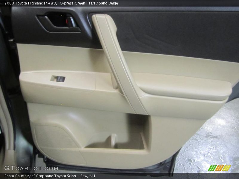 Cypress Green Pearl / Sand Beige 2008 Toyota Highlander 4WD