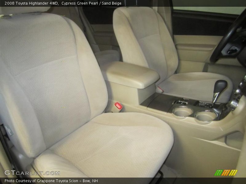 Cypress Green Pearl / Sand Beige 2008 Toyota Highlander 4WD