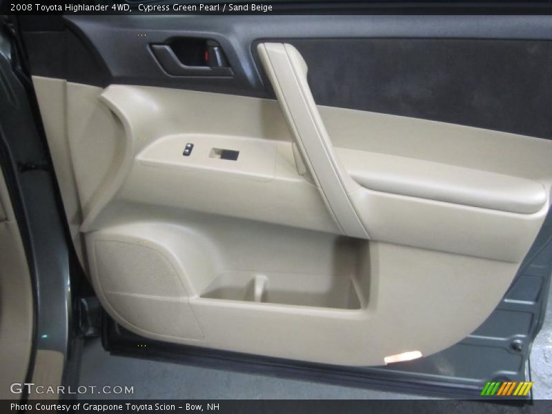 Cypress Green Pearl / Sand Beige 2008 Toyota Highlander 4WD