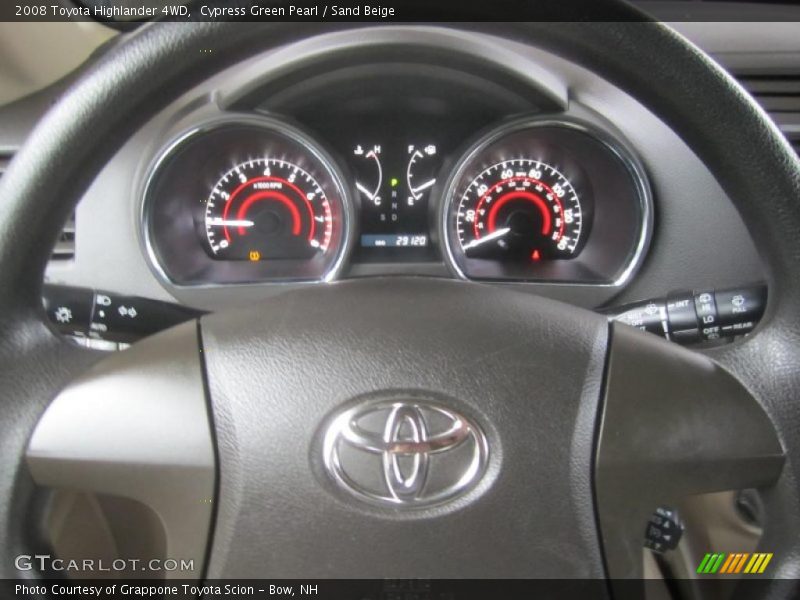 Cypress Green Pearl / Sand Beige 2008 Toyota Highlander 4WD