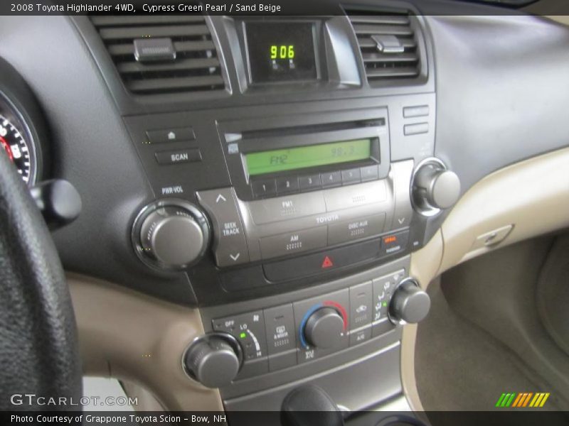 Cypress Green Pearl / Sand Beige 2008 Toyota Highlander 4WD
