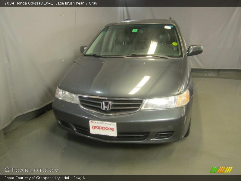Sage Brush Pearl / Gray 2004 Honda Odyssey EX-L