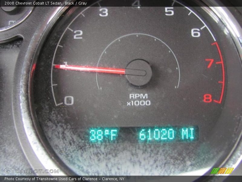 Black / Gray 2008 Chevrolet Cobalt LT Sedan