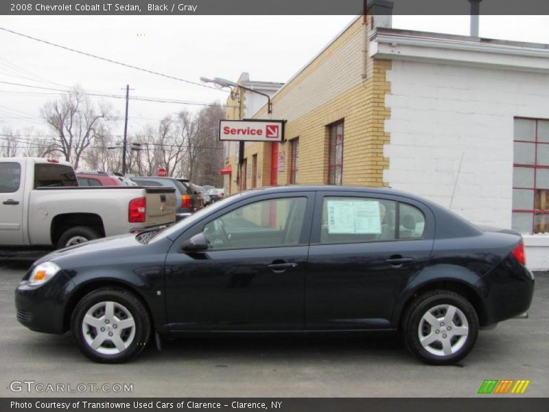 Black / Gray 2008 Chevrolet Cobalt LT Sedan