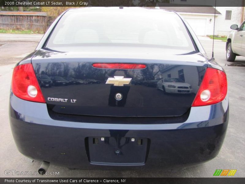 Black / Gray 2008 Chevrolet Cobalt LT Sedan