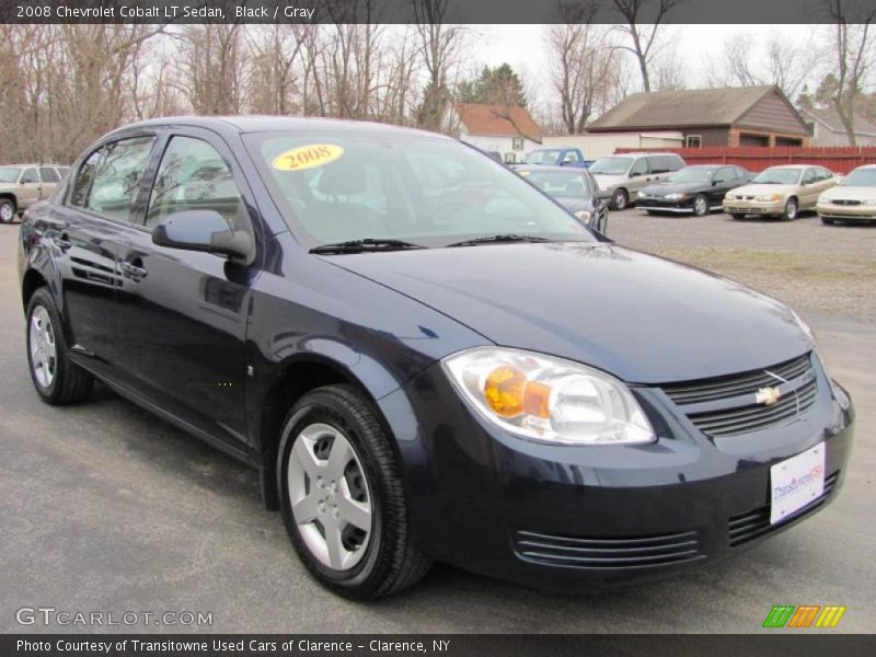 Black / Gray 2008 Chevrolet Cobalt LT Sedan