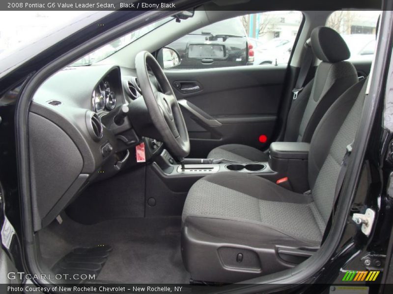 Black / Ebony Black 2008 Pontiac G6 Value Leader Sedan