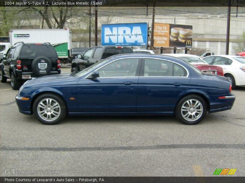 Lazurite Blue Metallic / Sand 2004 Jaguar S-Type 4.2