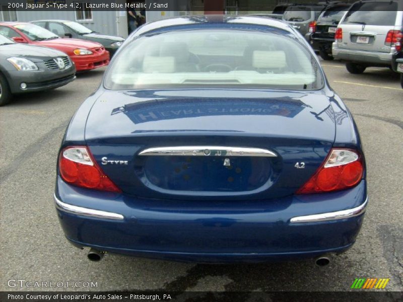Lazurite Blue Metallic / Sand 2004 Jaguar S-Type 4.2