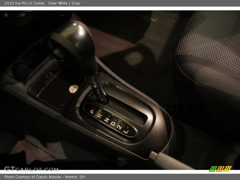 Clear White / Gray 2010 Kia Rio LX Sedan