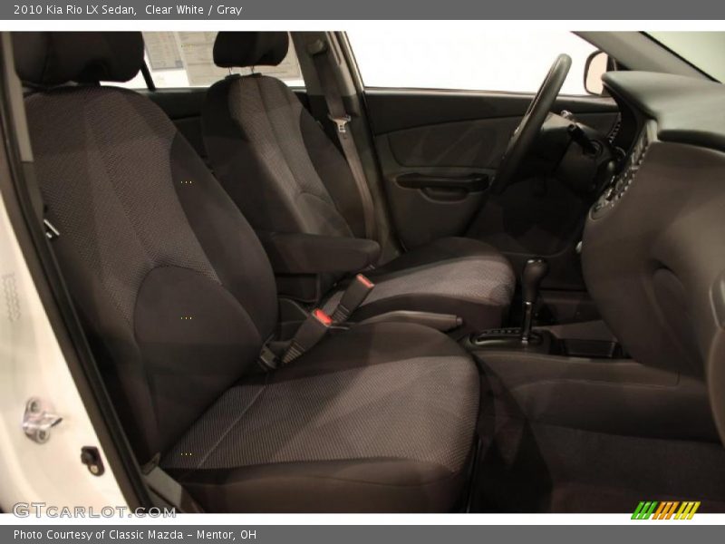 Clear White / Gray 2010 Kia Rio LX Sedan