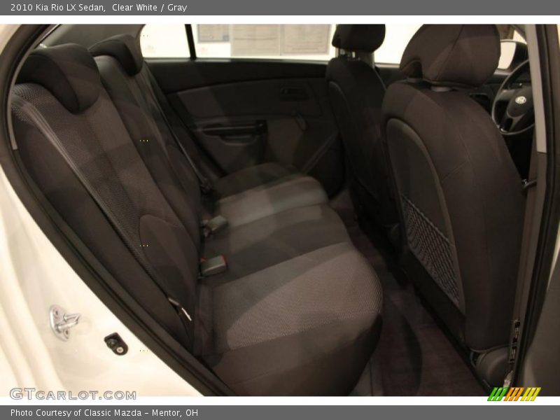 Clear White / Gray 2010 Kia Rio LX Sedan