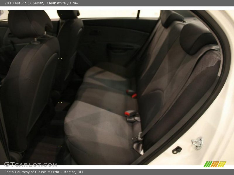 Clear White / Gray 2010 Kia Rio LX Sedan