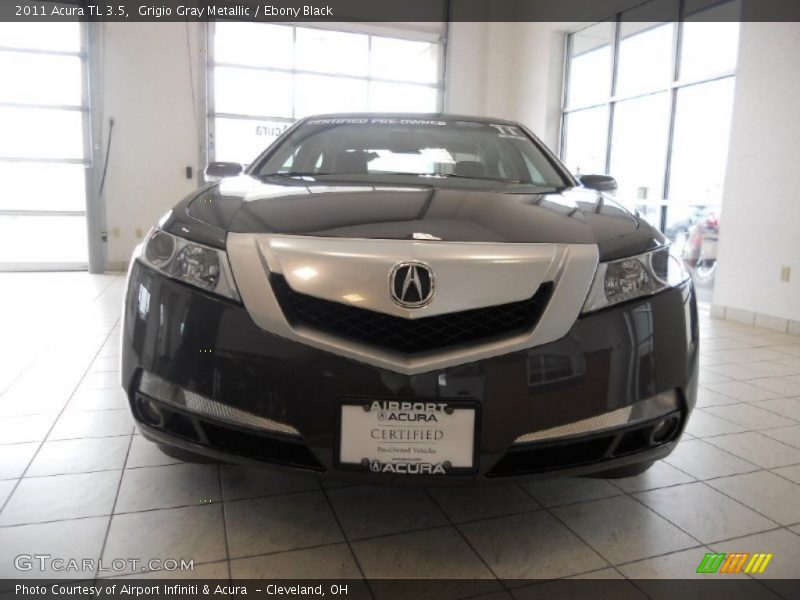 Grigio Gray Metallic / Ebony Black 2011 Acura TL 3.5