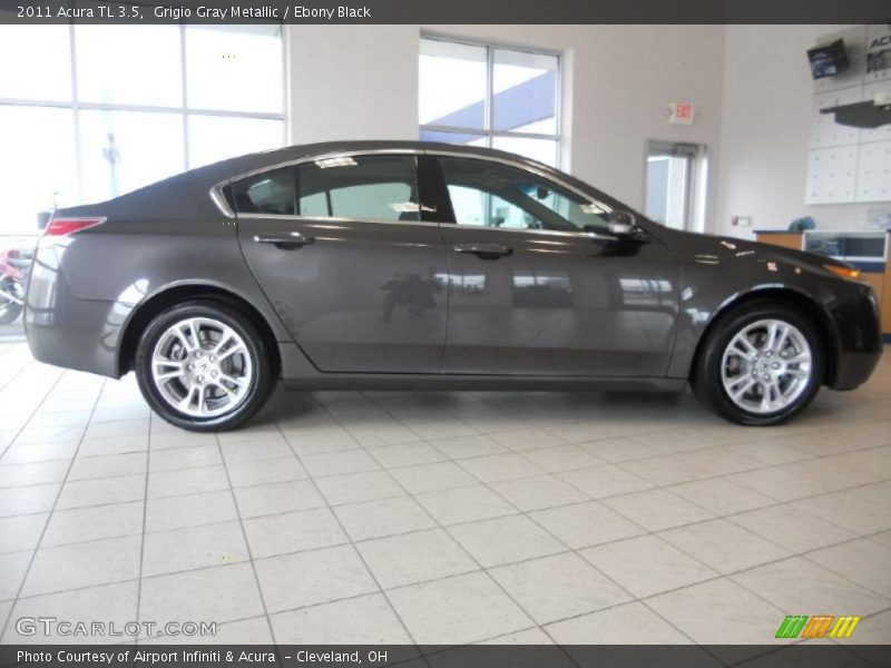 Grigio Gray Metallic / Ebony Black 2011 Acura TL 3.5