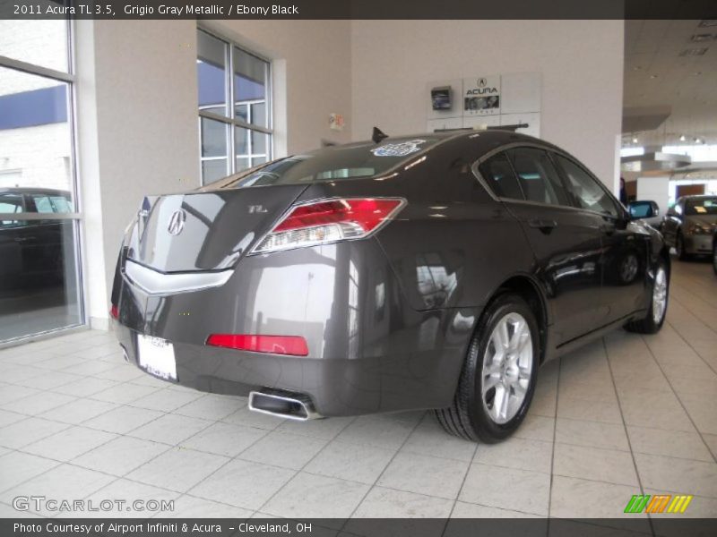 Grigio Gray Metallic / Ebony Black 2011 Acura TL 3.5