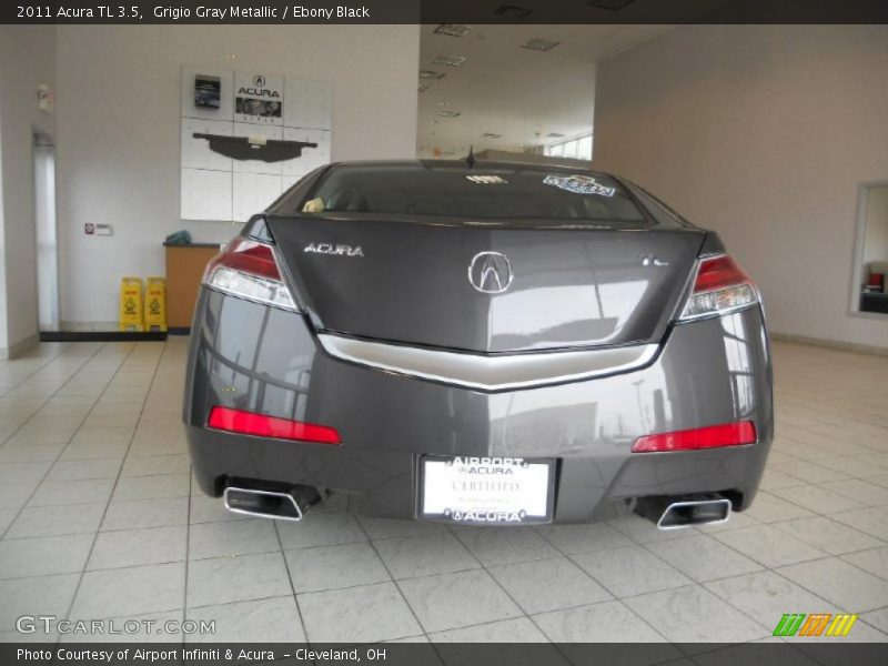 Grigio Gray Metallic / Ebony Black 2011 Acura TL 3.5