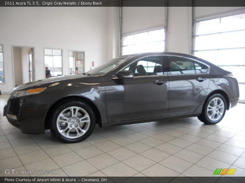 Grigio Gray Metallic / Ebony Black 2011 Acura TL 3.5