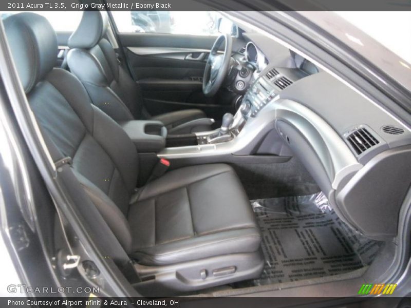 Grigio Gray Metallic / Ebony Black 2011 Acura TL 3.5