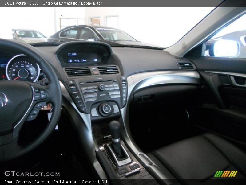 Grigio Gray Metallic / Ebony Black 2011 Acura TL 3.5