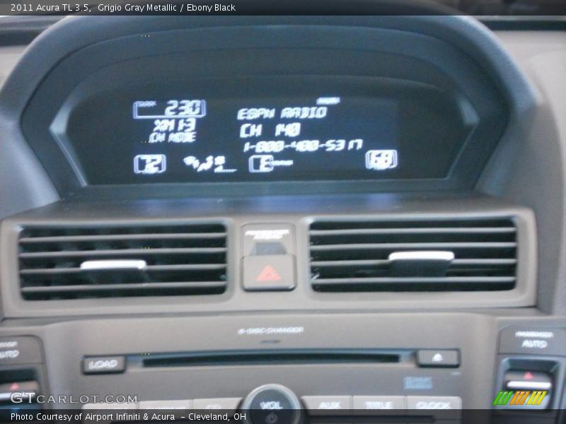 Grigio Gray Metallic / Ebony Black 2011 Acura TL 3.5