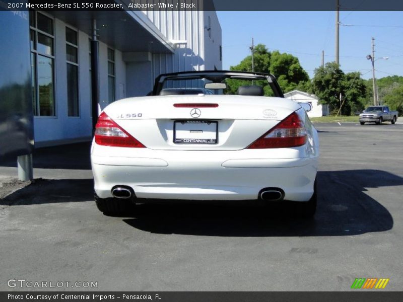 Alabaster White / Black 2007 Mercedes-Benz SL 550 Roadster