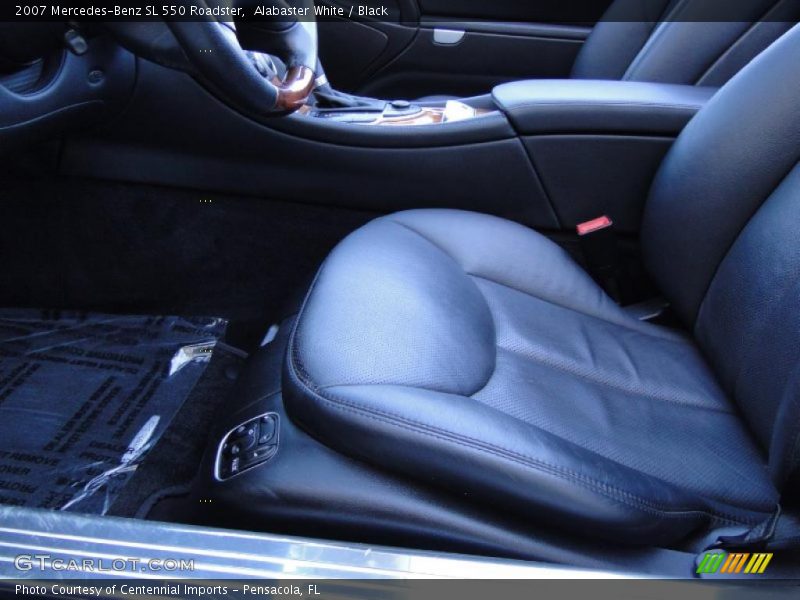 Alabaster White / Black 2007 Mercedes-Benz SL 550 Roadster