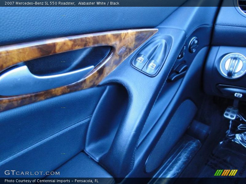 Alabaster White / Black 2007 Mercedes-Benz SL 550 Roadster