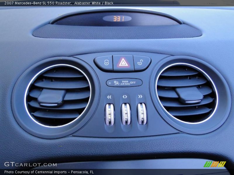 Alabaster White / Black 2007 Mercedes-Benz SL 550 Roadster