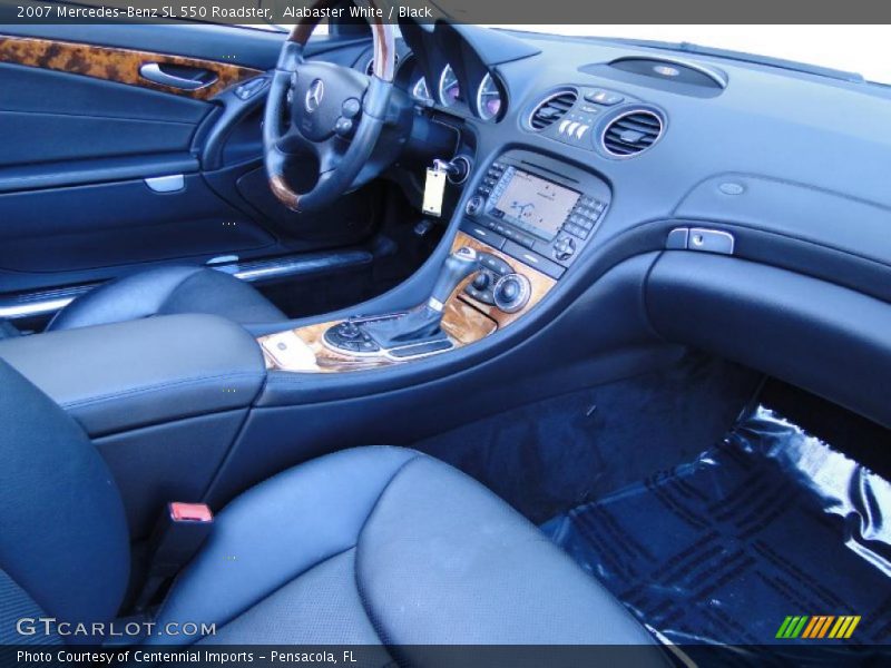 Alabaster White / Black 2007 Mercedes-Benz SL 550 Roadster