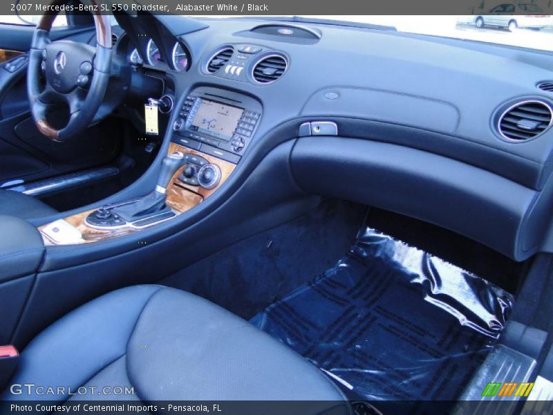 Alabaster White / Black 2007 Mercedes-Benz SL 550 Roadster