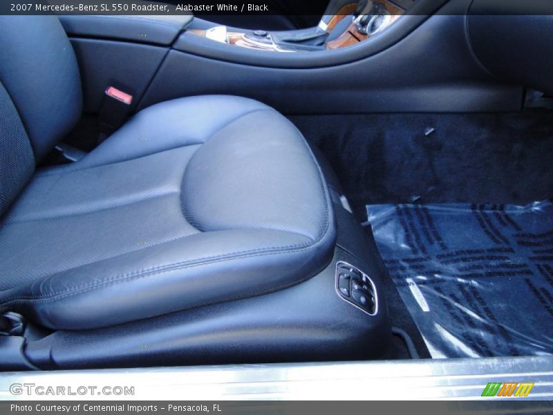 Alabaster White / Black 2007 Mercedes-Benz SL 550 Roadster