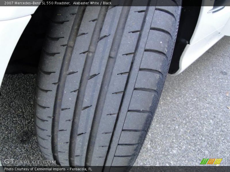 Alabaster White / Black 2007 Mercedes-Benz SL 550 Roadster