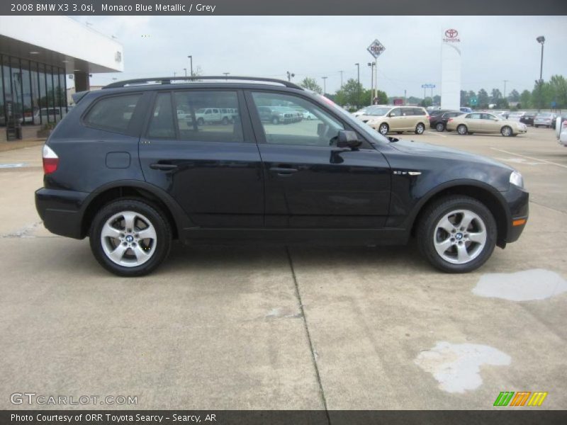 Monaco Blue Metallic / Grey 2008 BMW X3 3.0si
