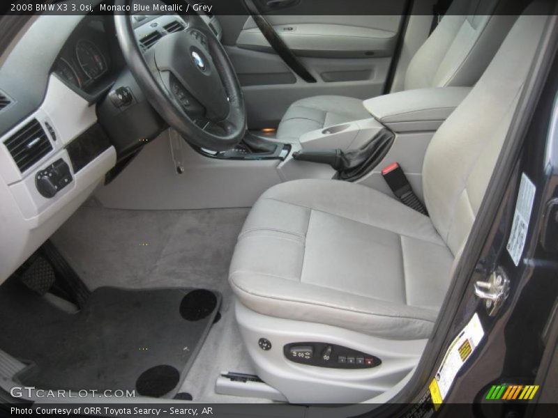 Monaco Blue Metallic / Grey 2008 BMW X3 3.0si